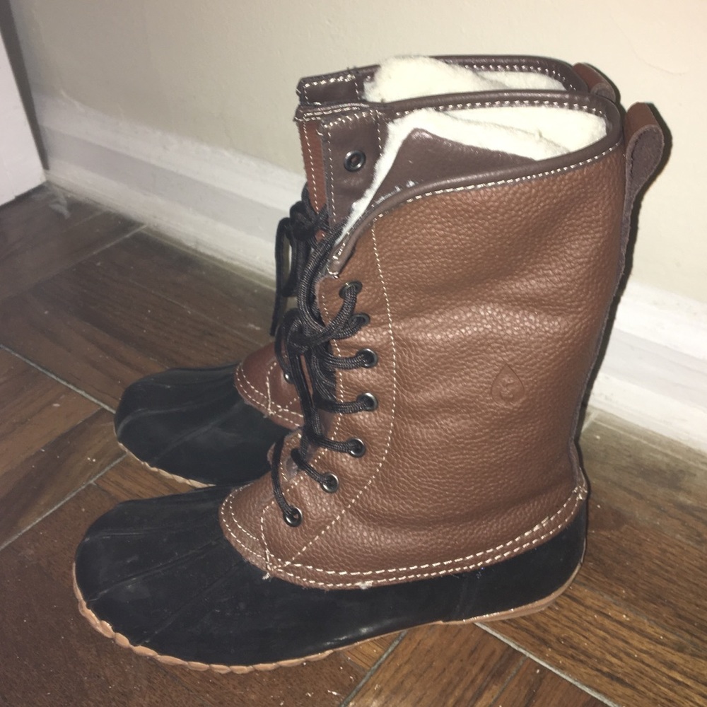 Fur-Lined Winter Duck Boots